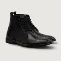 Duster Brogues Derby 经典黑 真皮工装靴马丁靴 男士