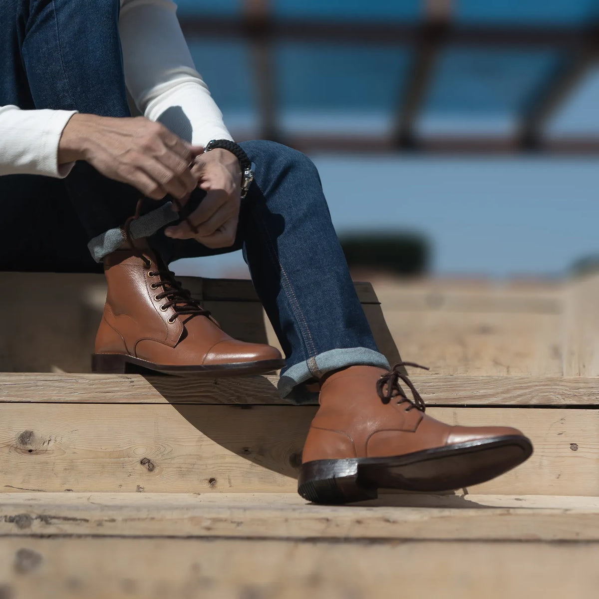 Top-Down Perspective Showing Lacing System & Tongue Craftsmanship