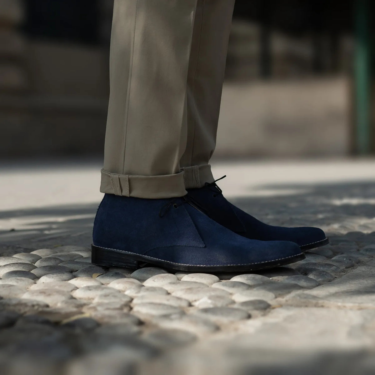 Orlaven Corry Chukka Midnight 深海蓝 Suede 真皮工装靴马丁靴 男士 footwear image 9