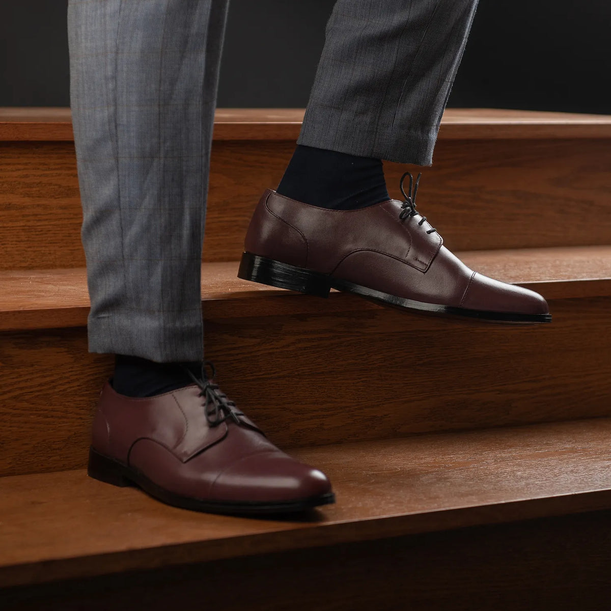 Orlaven Attorney Derby 栗褐色 真皮皮鞋 男士 footwear image 9