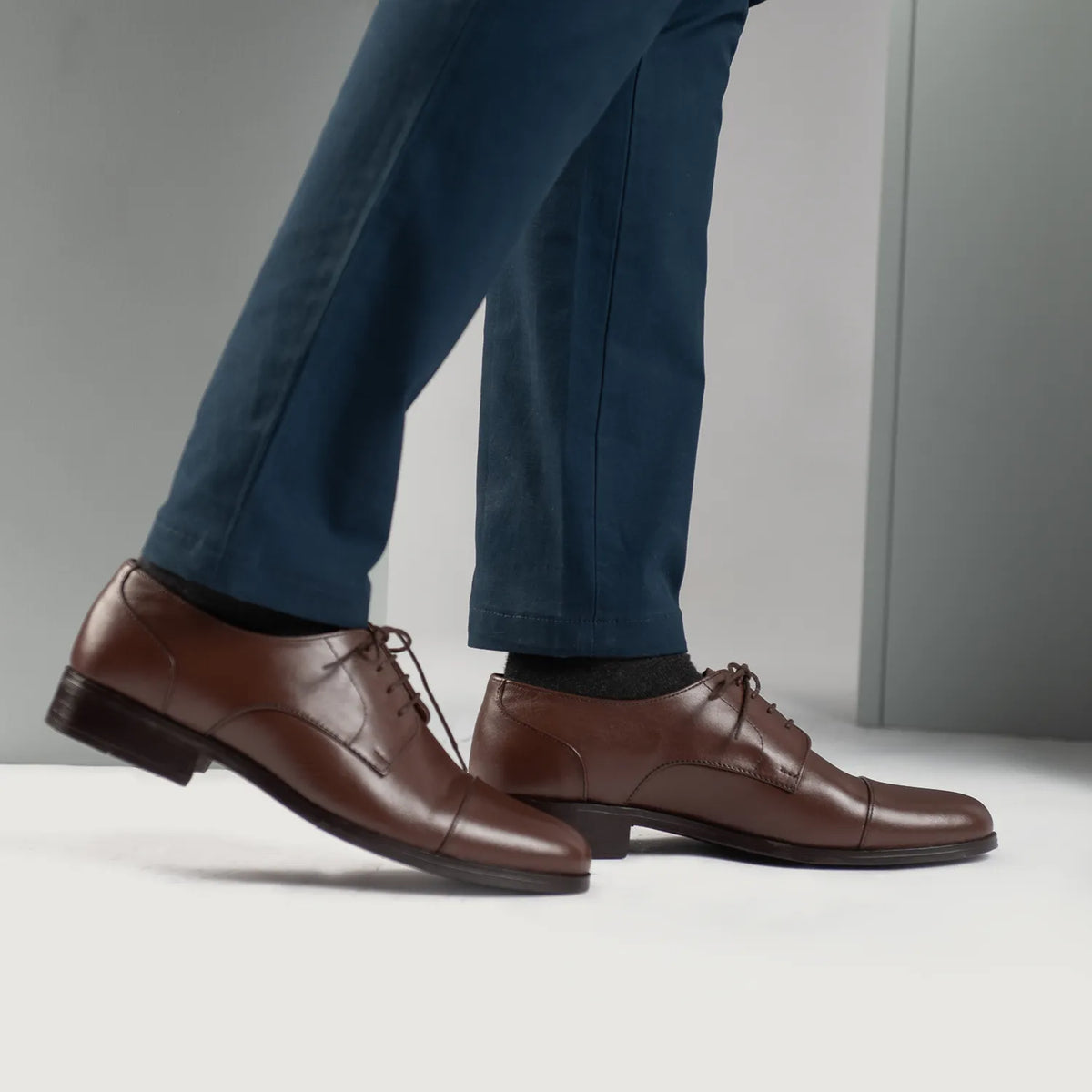 Orlaven Attorney Derby 复古棕 真皮皮鞋 男士 footwear image 9