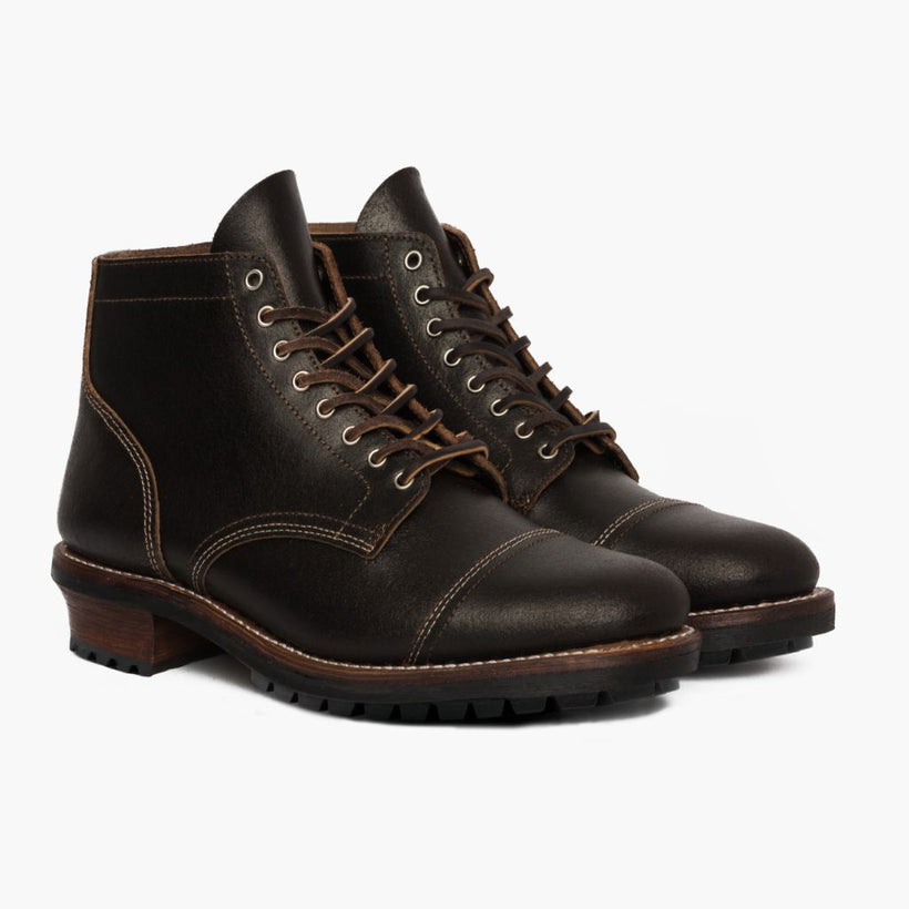 Vanguard Waxed Cacao Leather Boots 男士