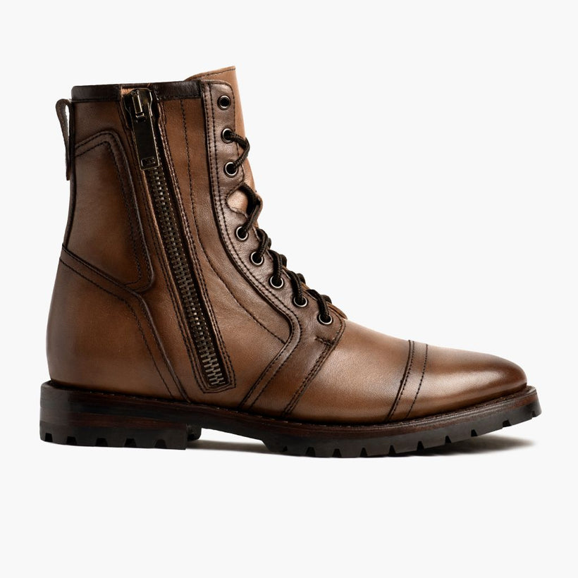 Casa Moto Amber Wheat Leather Boots 男士