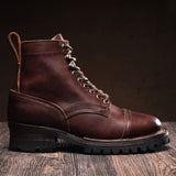 Classic Full-Grain leather Boots - Goodyear Welt Construction & Front Toe Box Detail