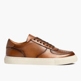 White Full-Grain leather Sneakers - Goodyear Welt Construction & Front Toe Box Detail