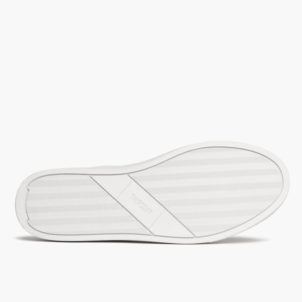 High-Traction Rubber Outsole & Lug Tread Pattern on Court White 真皮休闲板鞋运动鞋 男士