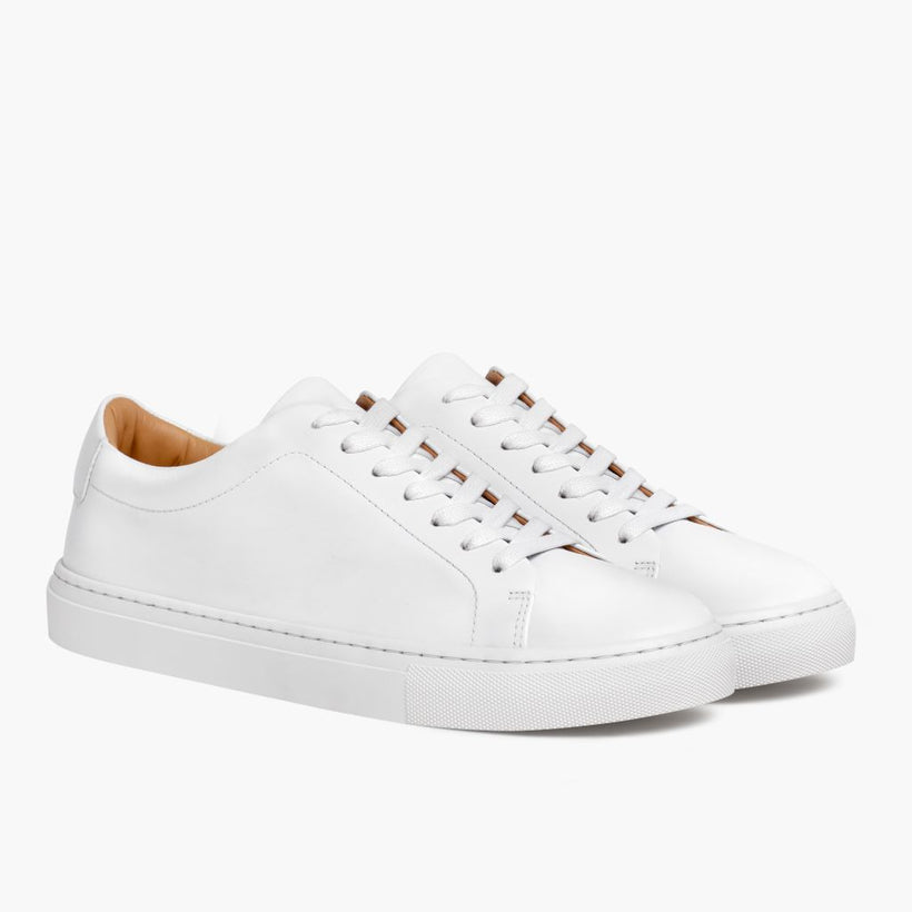 Encore White Leather Sneakers 男士