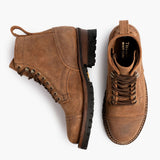 Challenger Badland Leather Boots - Reinforced Heel Counter & Precision Double-Row Stitching Detail