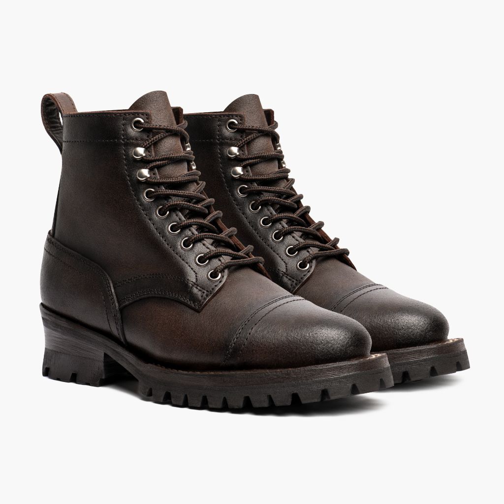Challenger Canyon 真皮工装靴马丁靴 男士 in Classic Full-Grain Leather - 侧面轮廓视角 | 官方商城选购