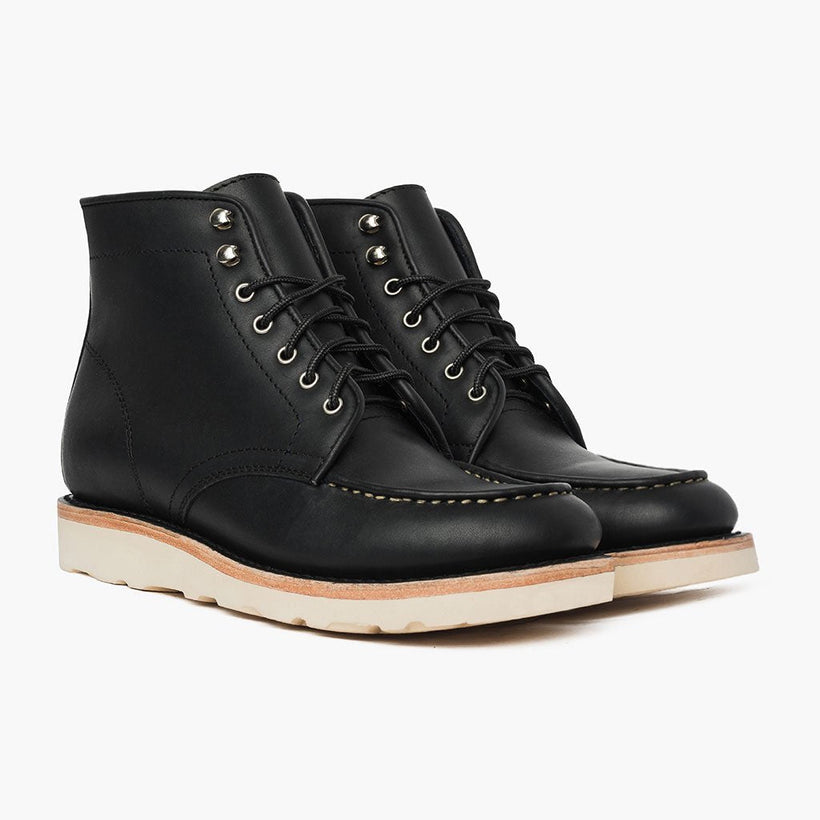 Diplomat 黑色 Matte Leather Boots 男士