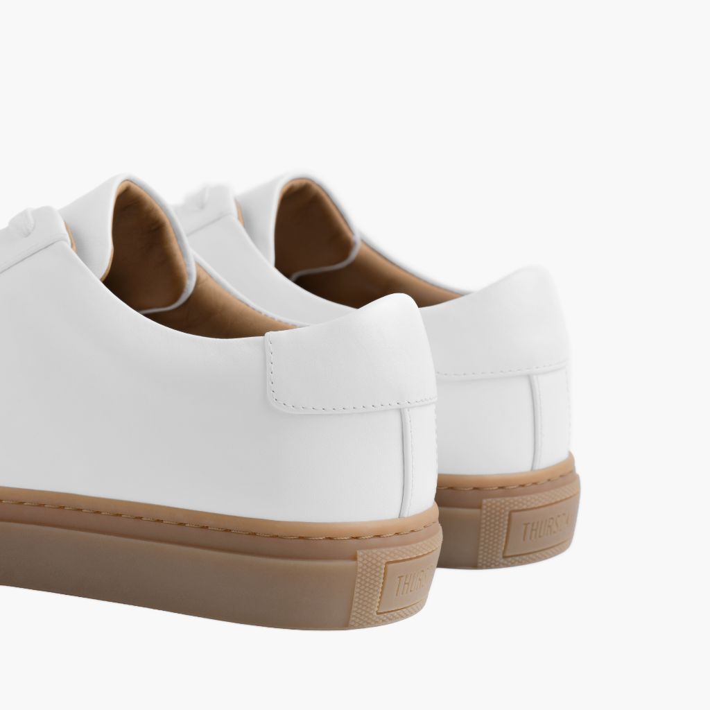 High-Traction Rubber Outsole & Lug Tread Pattern on Legacy White 真皮休闲板鞋运动鞋 男士