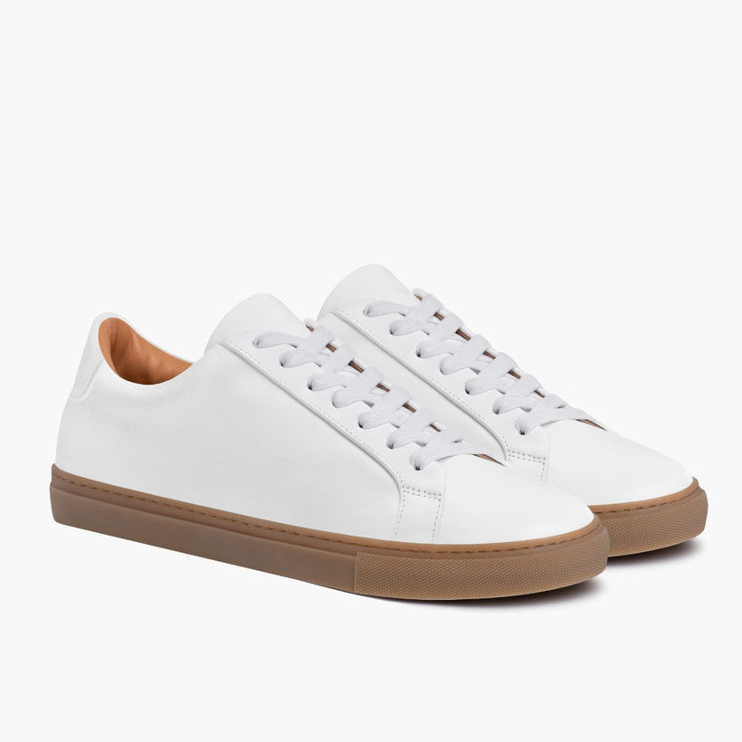 Legacy White Leather Sneakers 男士