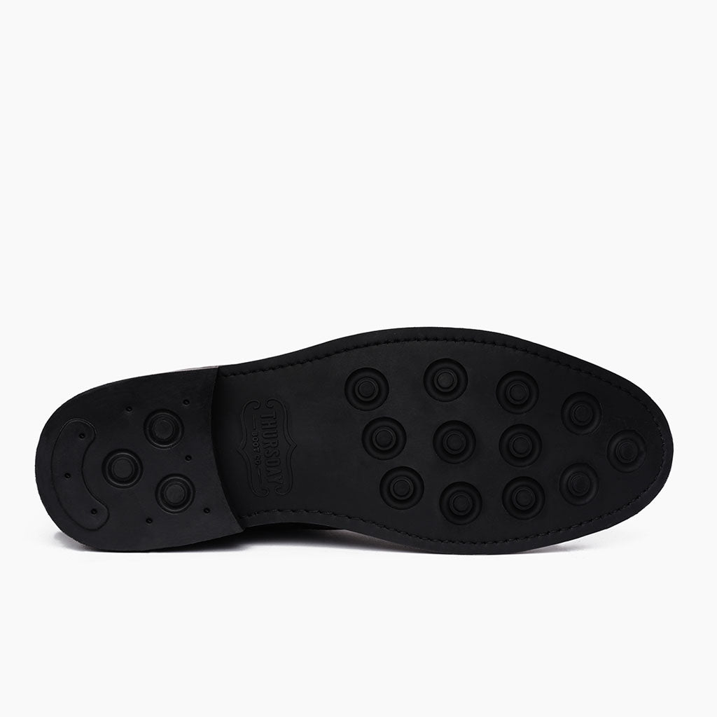High-Traction Rubber Outsole & Lug Tread Pattern on Captain Arizona Adobe 真皮工装靴马丁靴 男士