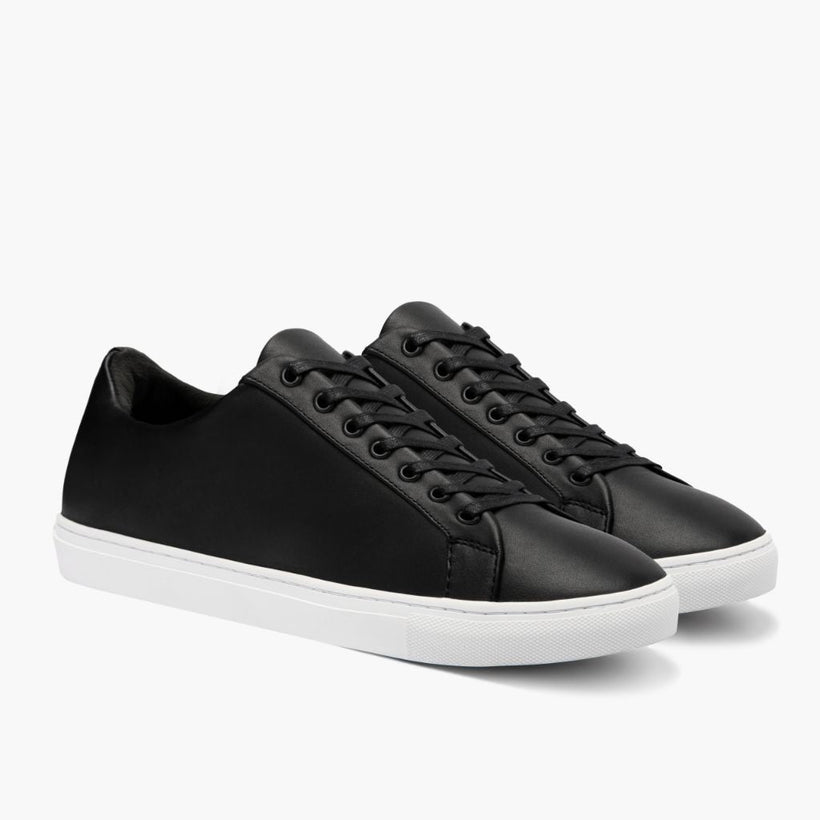 Premier Low Top 黑色 Leather Sneakers 男士
