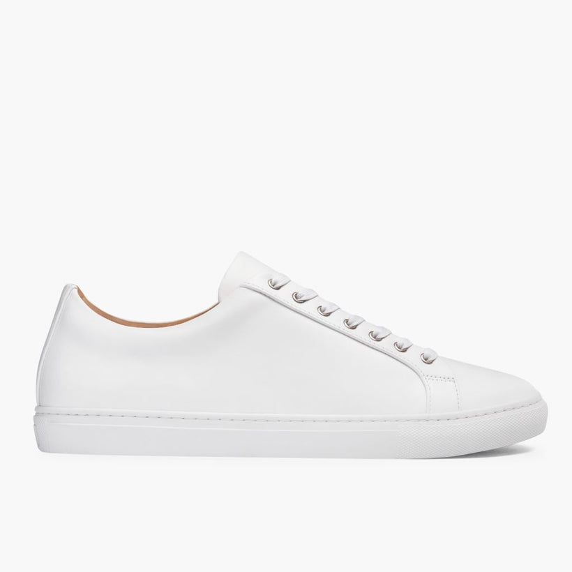 Premier Low Top White Leather Sneakers 男士
