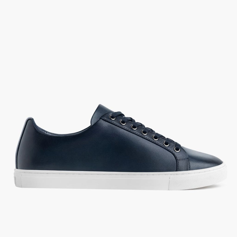 Premier Low Top Deep Blue Leather Sneakers 男士