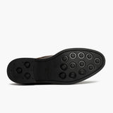 High-Traction Rubber Outsole & Lug Tread Pattern on Cadet Rich Mahogany Leather Boots