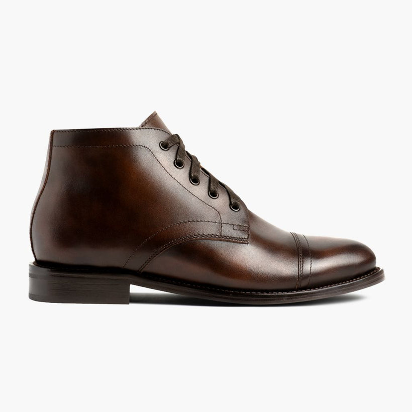 Cadet Rich Mahogany Leather Boots 男士