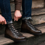Styled On-Foot Perspective Demonstrating Ankle Fit & Silhouette on Model