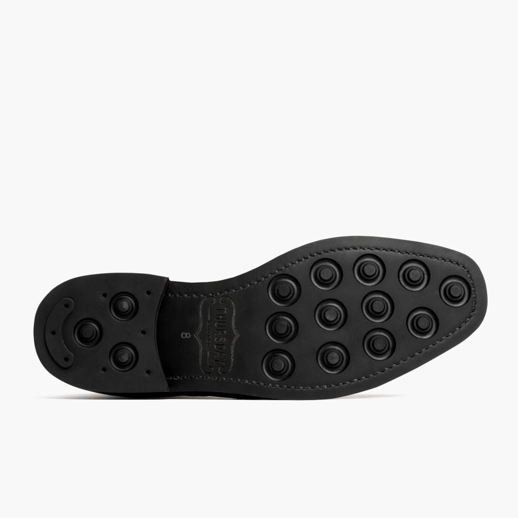 High-Traction Rubber Outsole & Lug Tread Pattern on Wingtip Color #77 真皮工装靴马丁靴 男士 For Men