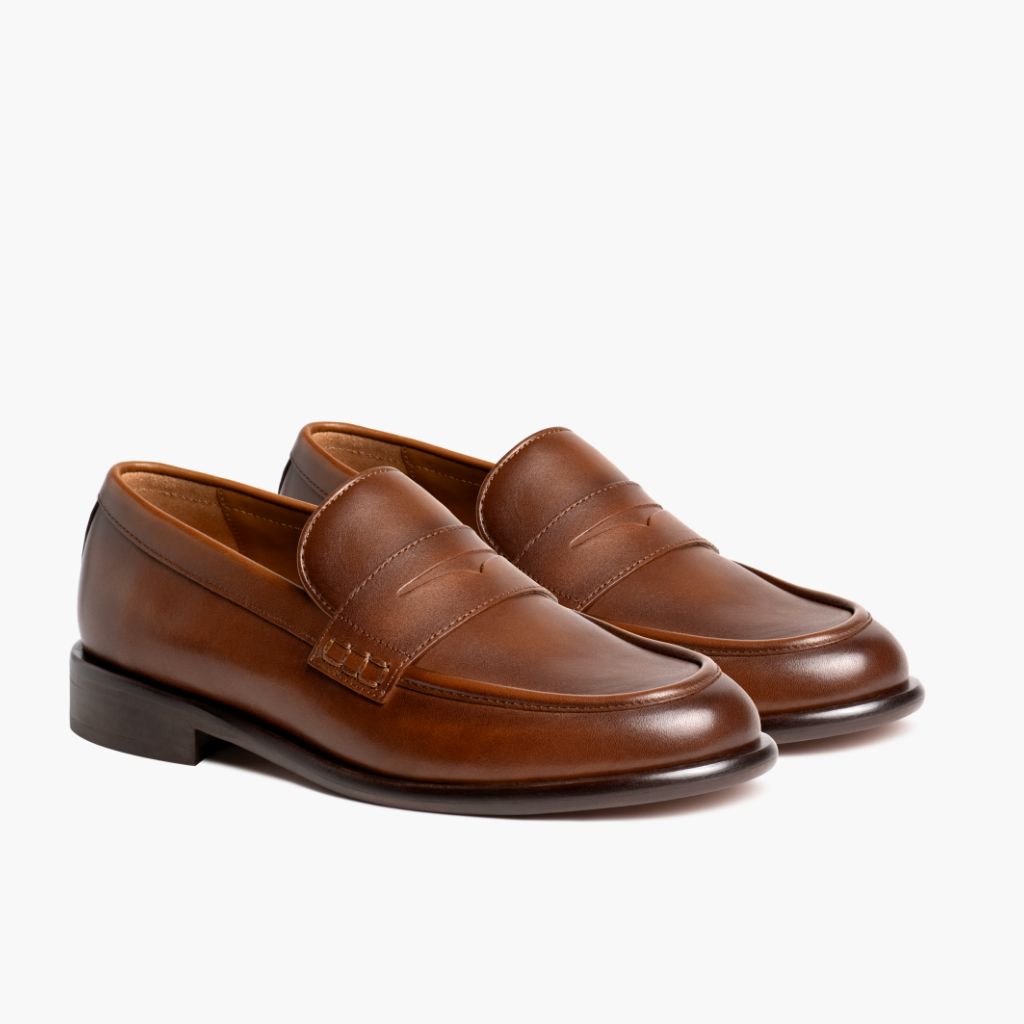 Dress Penny Pecan 真皮工装靴马丁靴 女士 in Classic Full-Grain Leather - 侧面轮廓视角 | 官方商城选购