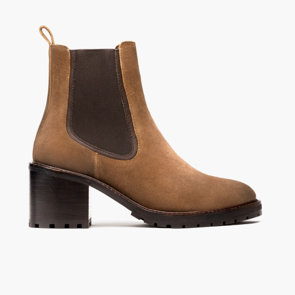 Knockout Safari 真皮工装靴马丁靴 女士 in Classic Full-Grain Leather - 侧面轮廓视角 | 官方商城选购