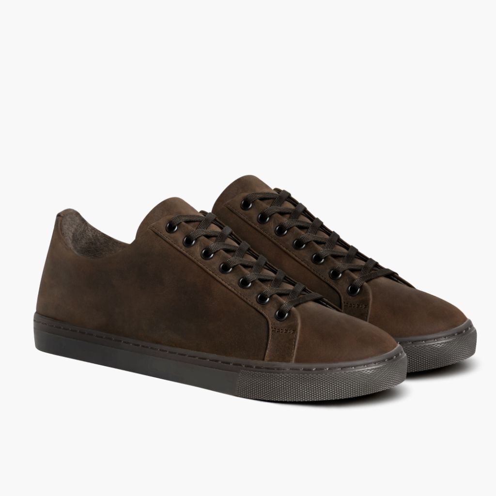 Premier Low Top Tobacco 真皮休闲板鞋运动鞋 女士 in Classic Full-Grain Leather - 侧面轮廓视角 | 官方商城选购