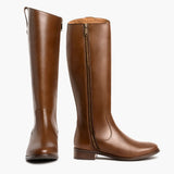 High-Traction Rubber Outsole & Lug Tread Pattern on Crown Cuero Leather Boots