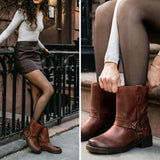 Styled On-Foot Perspective Demonstrating Ankle Fit & Silhouette on Model