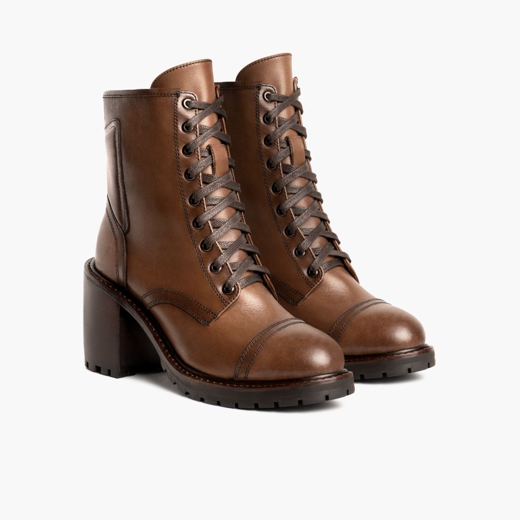 Classic Full-Grain leather Boots - 固特异沿条缝制工艺与鞋头细节
