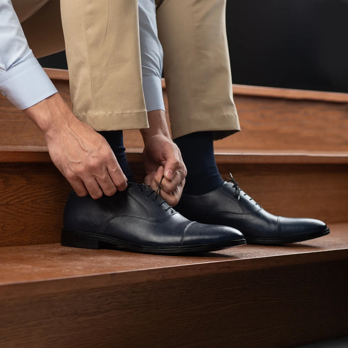 Orlaven Professor Oxford Midnight 深海蓝 真皮皮鞋 男士 footwear image 10