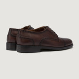 Dirk Brogues Derby Brown Leather Shoes StudGuard For Men - Reinforced Heel Counter & Precision Double-Row Stitching Detail