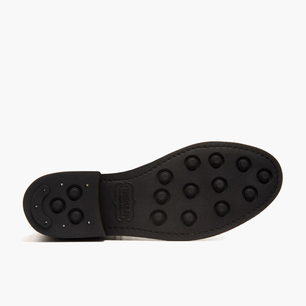 High-Traction Rubber Outsole & Lug Tread Pattern on Captain Tobacco 真皮工装靴马丁靴 女士