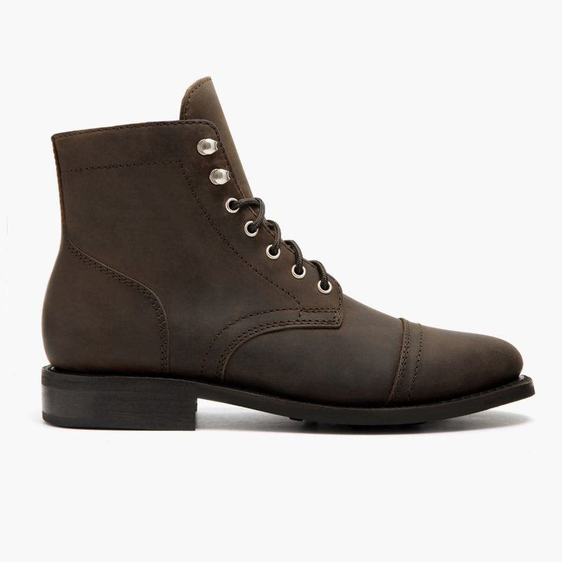 Captain Tobacco Leather Boots 女士