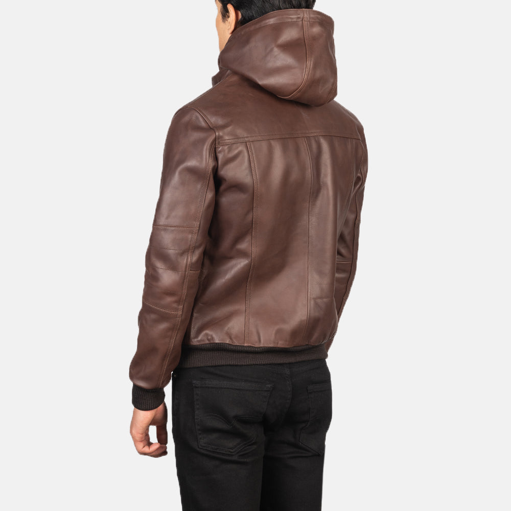 Bouncer Biz Leather Bomber Jacket – alternate product view 5