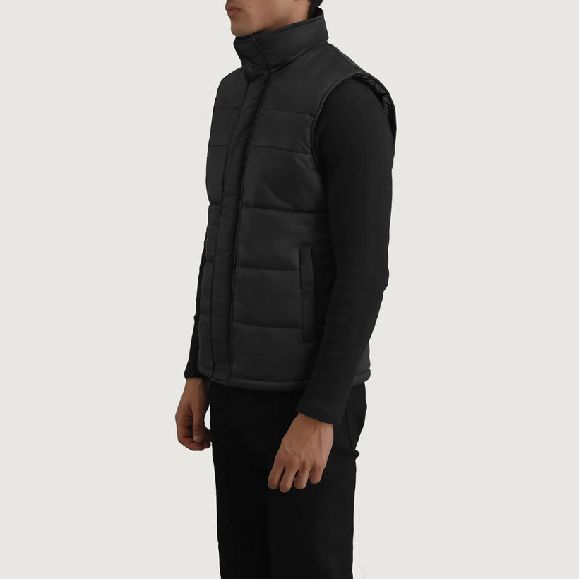 Bryan 黑色 Puffer Vest 男士