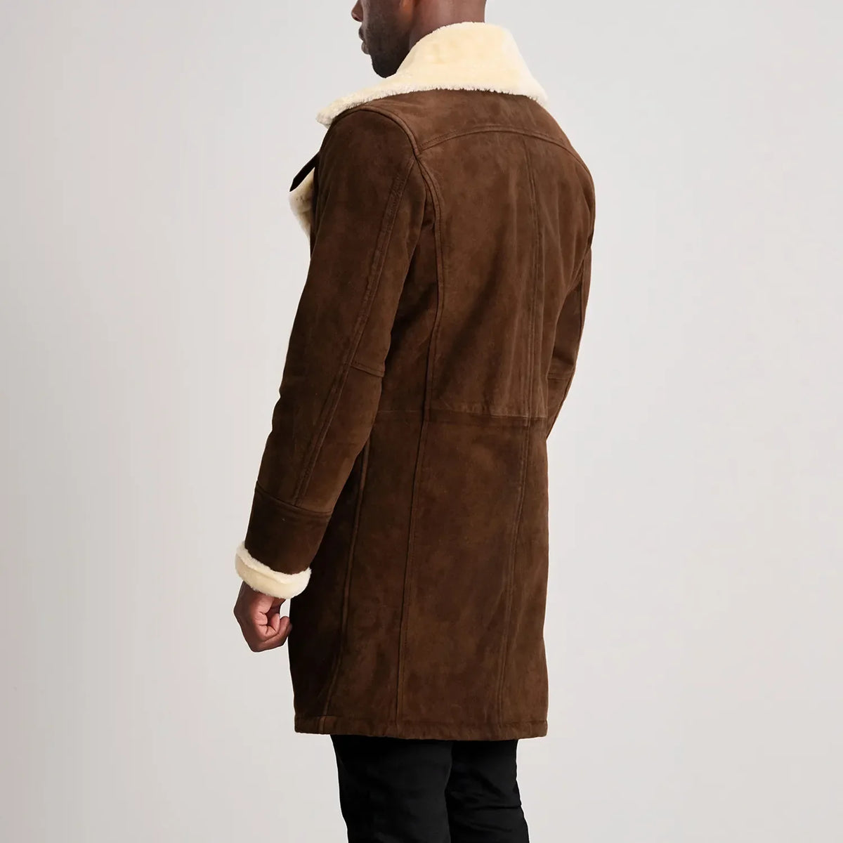 Charles 真皮大衣 棕色 Shearling 真皮大衣 男士 – alternate product view 5