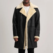 Charles 真皮大衣 棕色 Shearling 真皮大衣 男士 – alternate product view 1