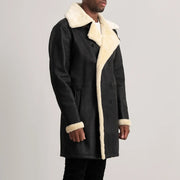 Charles 真皮大衣 棕色 Shearling 真皮大衣 男士 – alternate product view 2