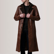 Authentic Sheepskin Burnished with Burnished Finish Grain Texture & Heavy-Duty Seam Stitching Detail