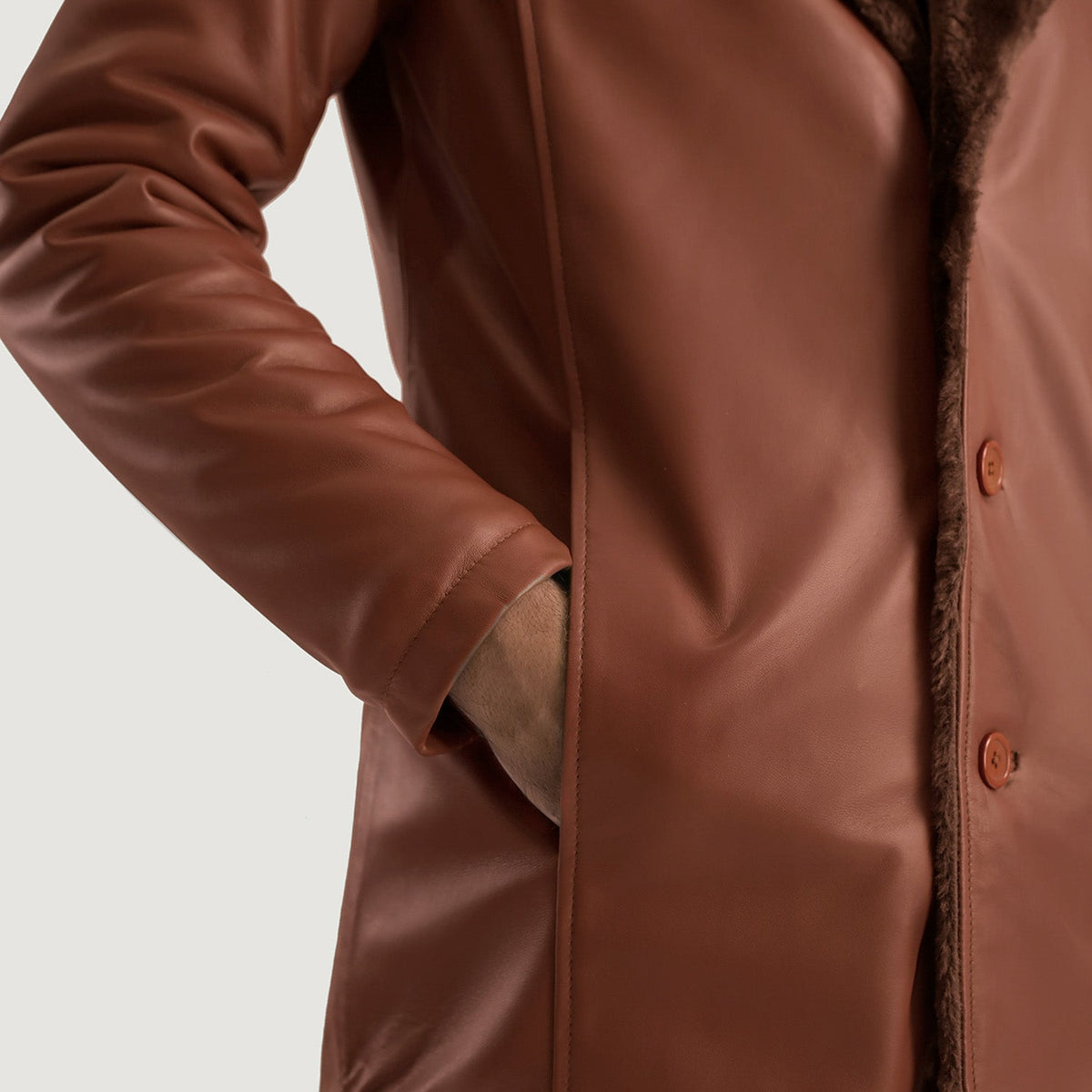 Interior View Showing Faux Fur Lined (Torso) &amp; Dual Inside Utility Storage Pockets