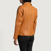 Authentic Sheepskin Leather with Aniline Finish Grain Texture &amp; Heavy-Duty Seam Stitching Detail