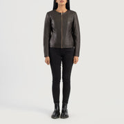 Elixir Collarless 真皮夹克 女士 – alternate product view 3