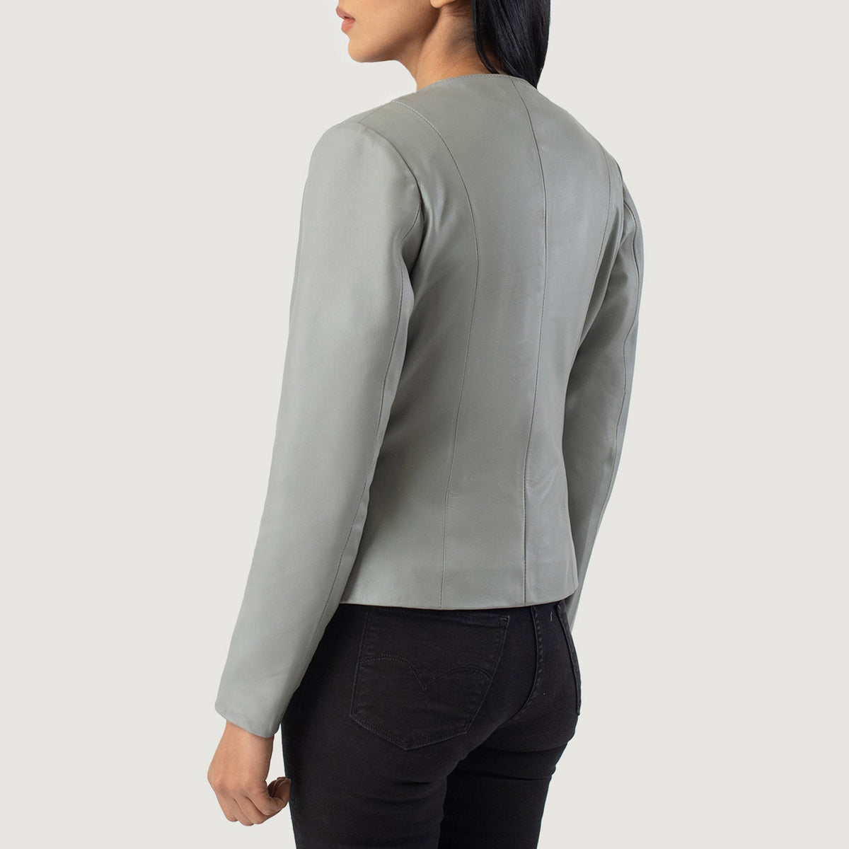 Elixir Collarless 真皮夹克 女士 – alternate product view 3