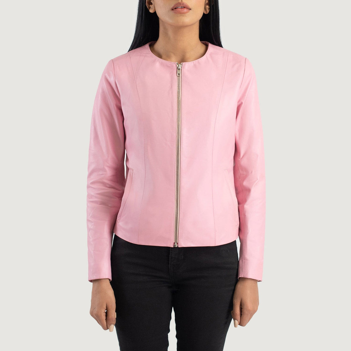 Elixir Collarless 真皮夹克 女士 – alternate product view 4