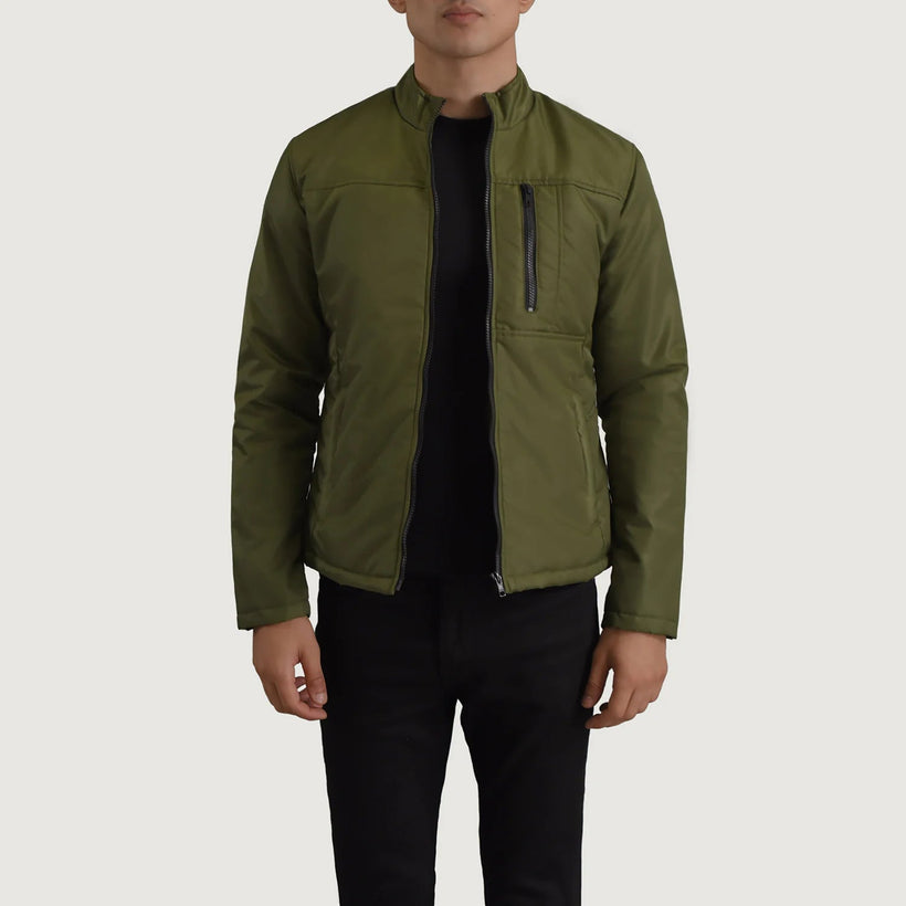 Elliot Green Lightweight 真皮夹克 男士