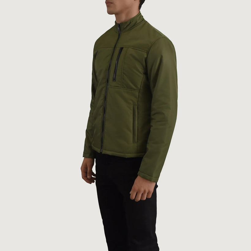 Elliot Green Lightweight 真皮夹克 男士