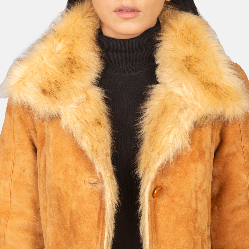 
内衬展示 Showing Fully Faux Fur Lined & 内部双侧实用暗袋