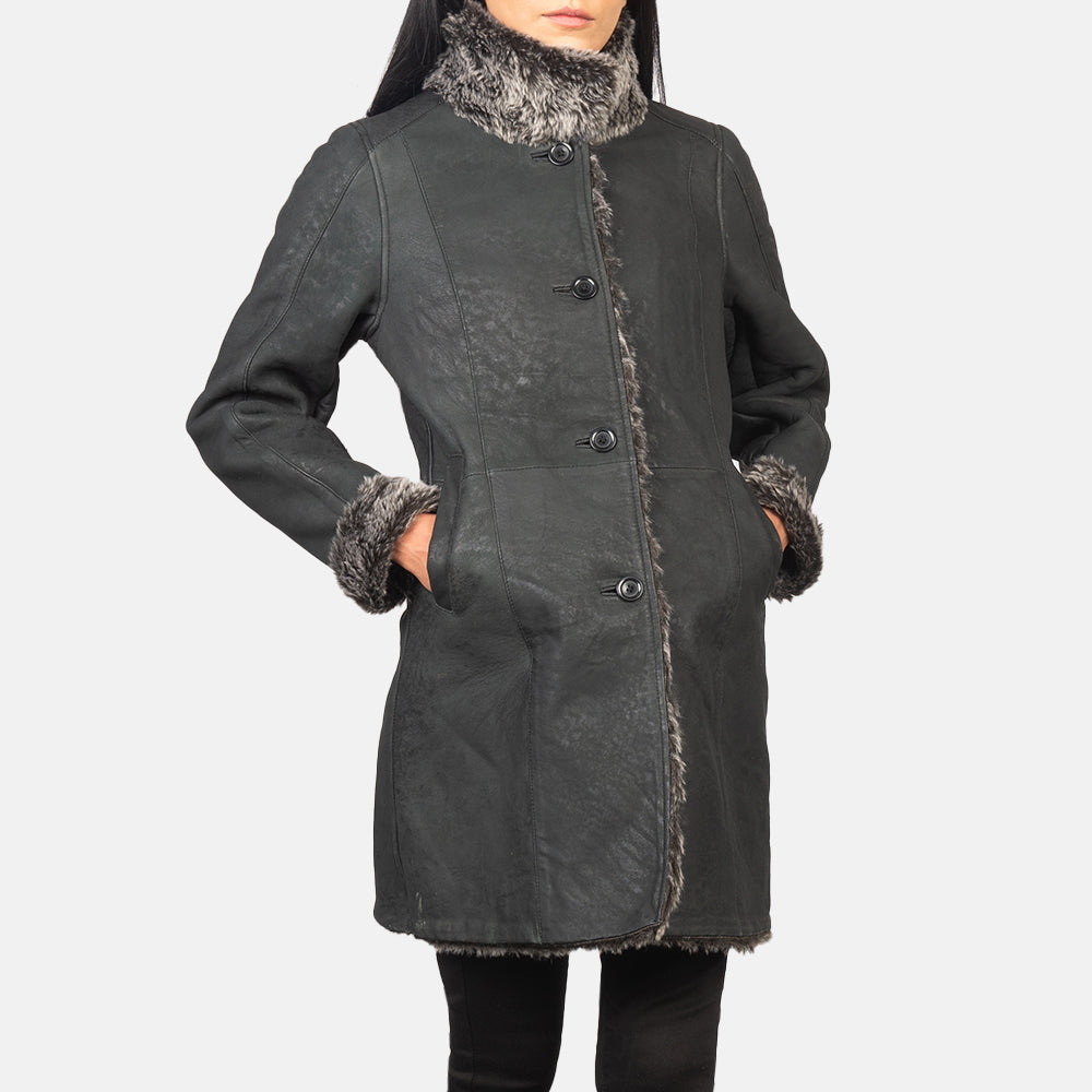 
Erica Shearling 真皮大衣 女士 – alternate product view 6