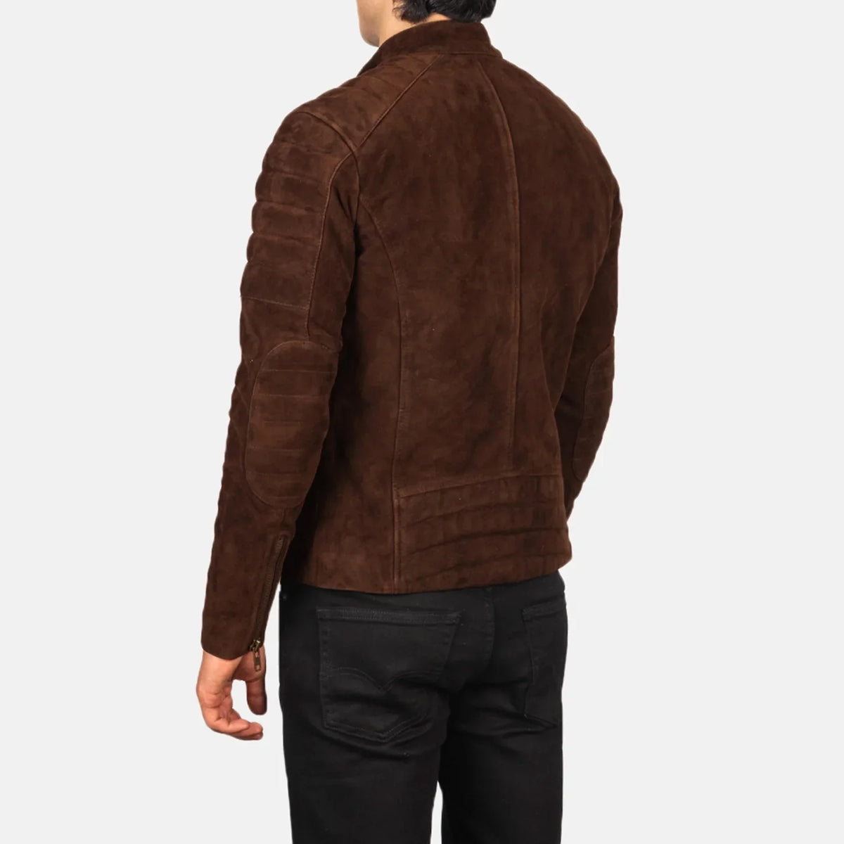Faisor Mocha 真皮机车夹克 男士 – alternate product view 5